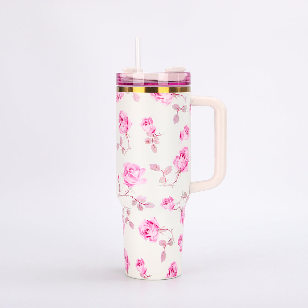 Insulated Travel Tumbler 1.2L with Straw