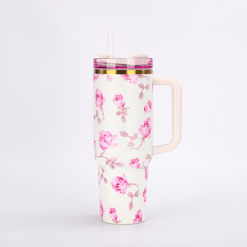 Insulated Travel Tumbler 1.2L with Straw