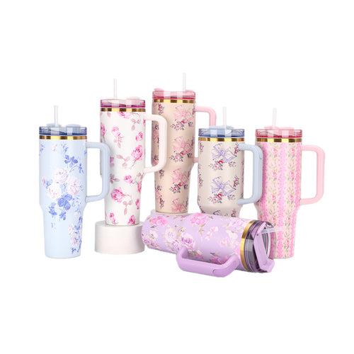 Insulated Travel Tumbler 1.2L with Straw