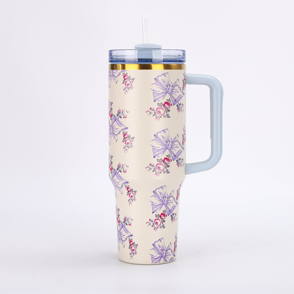 Insulated Travel Tumbler 1.2L with Straw